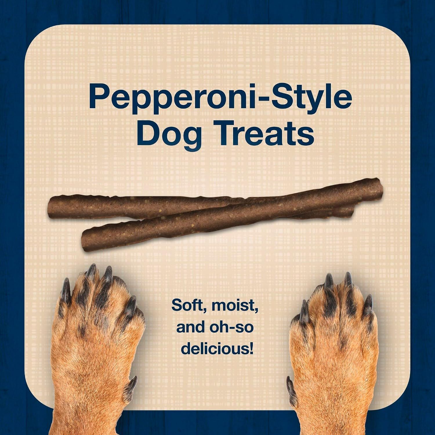 Blue Buffalo Stix Pepperoni Style Chicken Recipe Soft & Chewy Dog Treat, 5-Oz