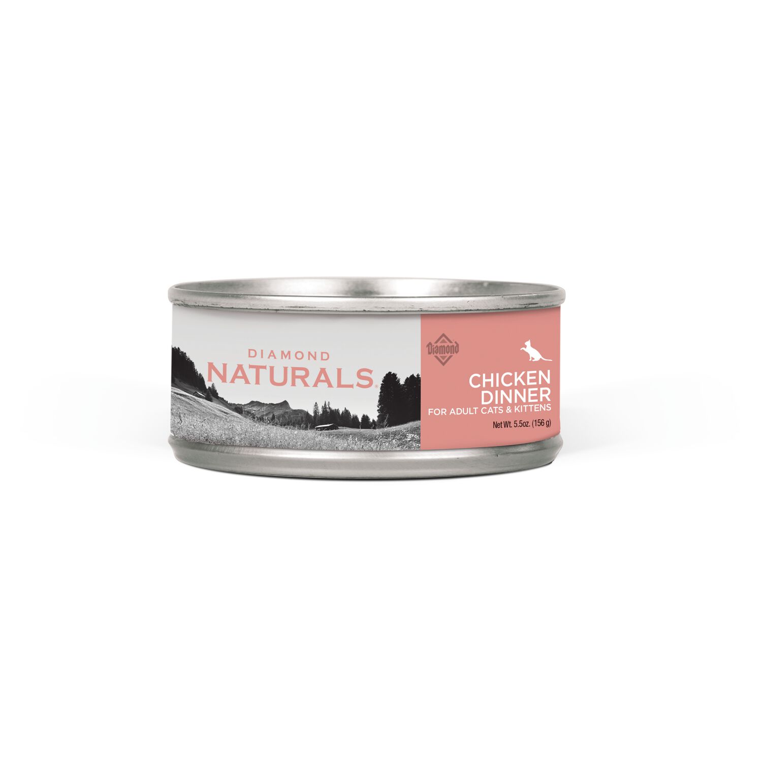 Diamond Naturals Chicken Dinner Pate For Adult Cats And Kittens Wet Cat Food, 5.5-Oz - 24 Pack