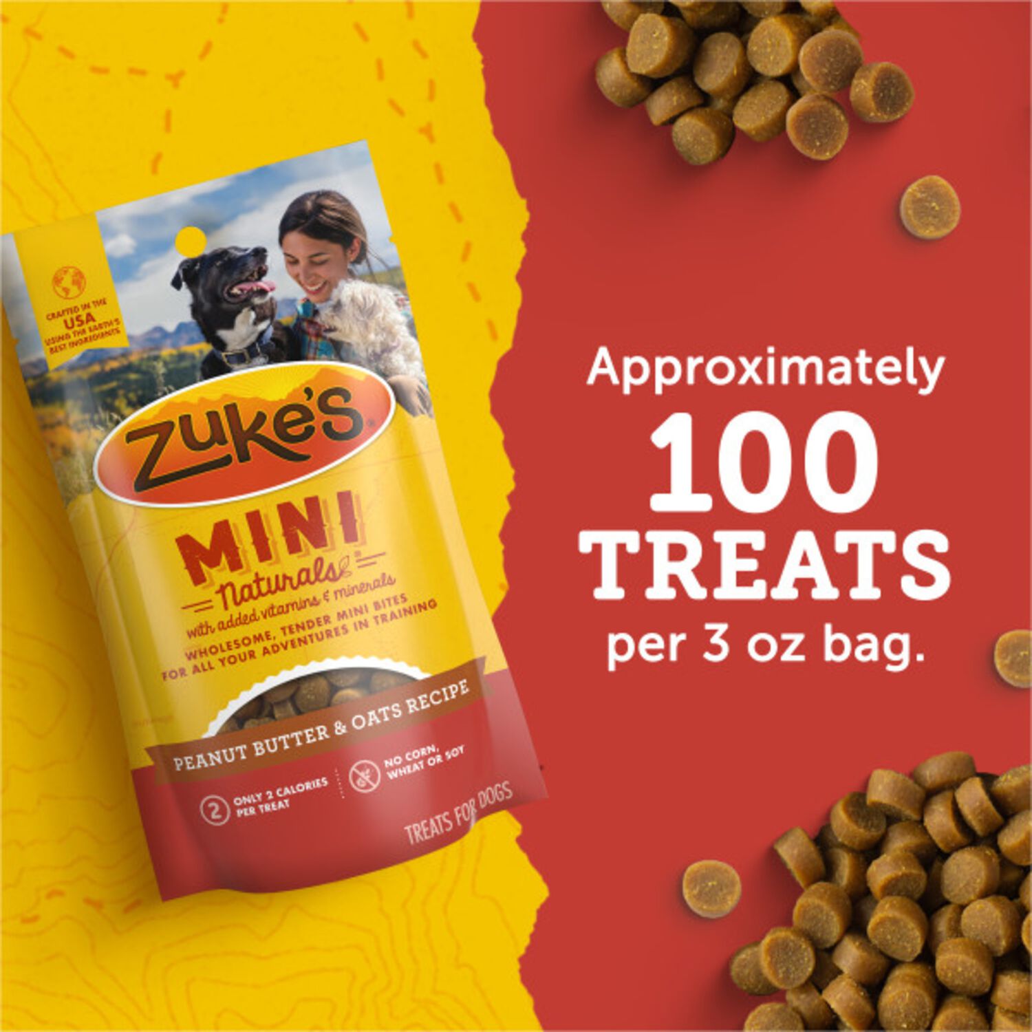 Zuke&rsquo;S Mini Naturals Peanut Butter Recipe Soft & Chewy Dog Treats, 6-Oz