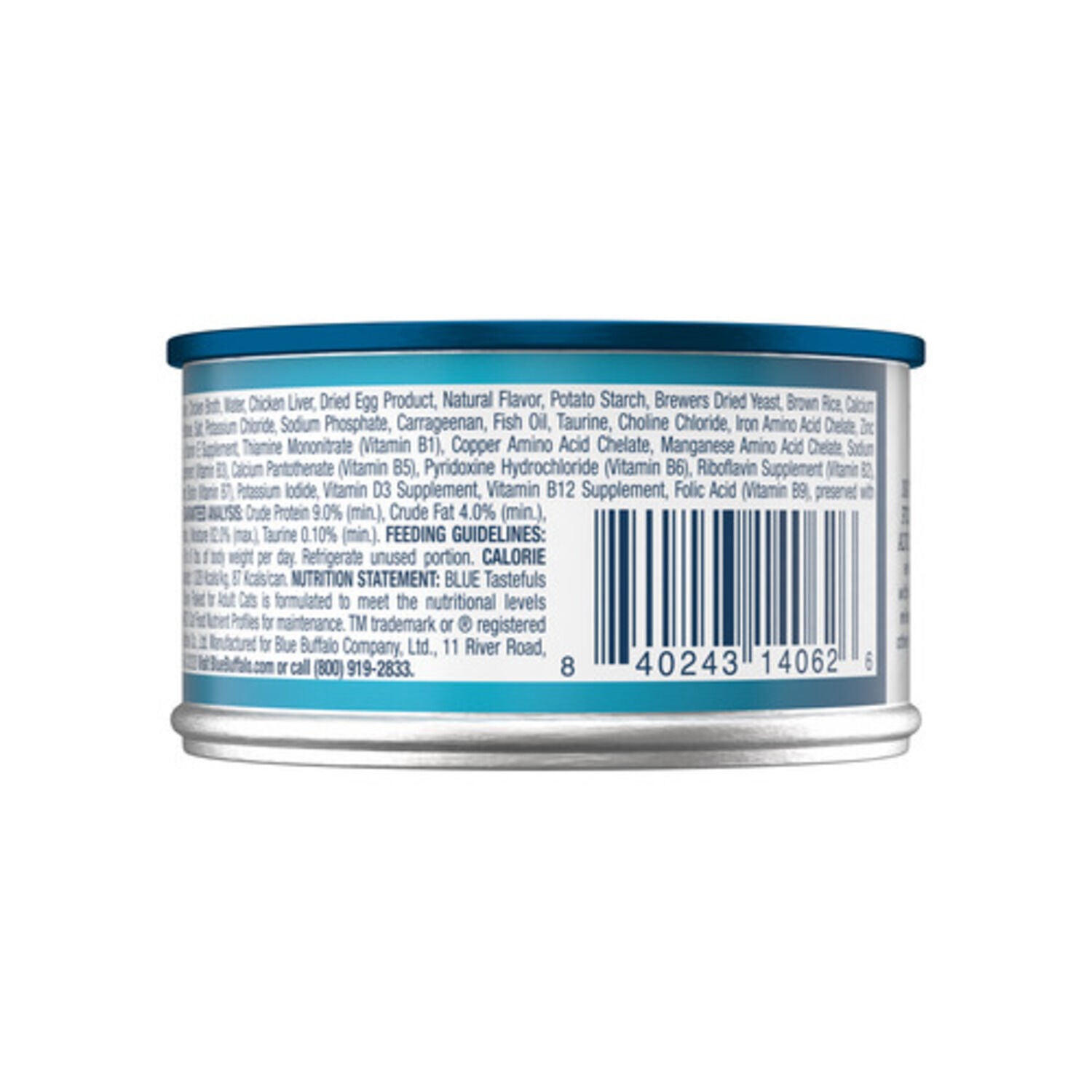 Blue Buffalo Tastefuls Natural Flaked Chicken Entree In Gravy Wet Cat Food, 3-Oz