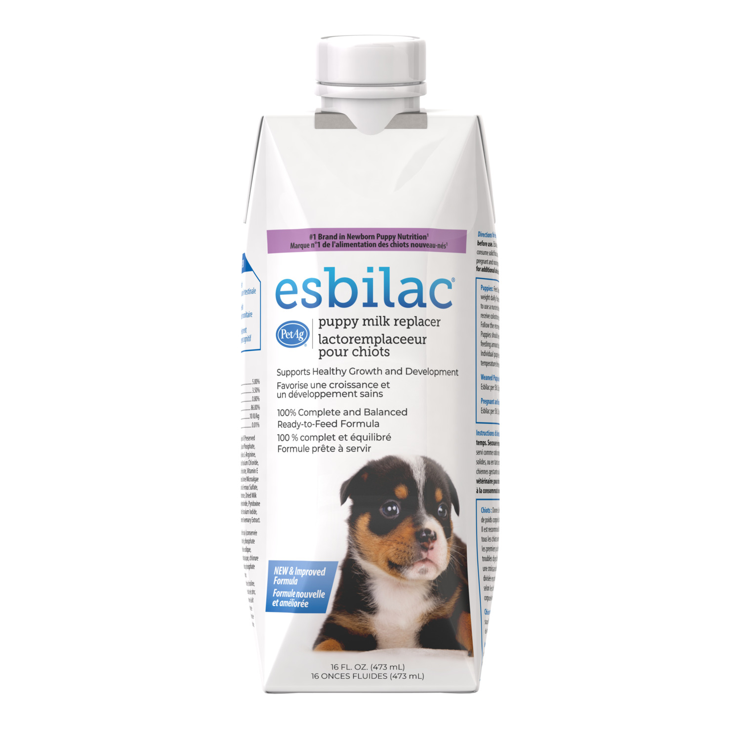 Petag Esbilac Puppy Milk Replacer Liquid Supplement, 16-Fl Ounce