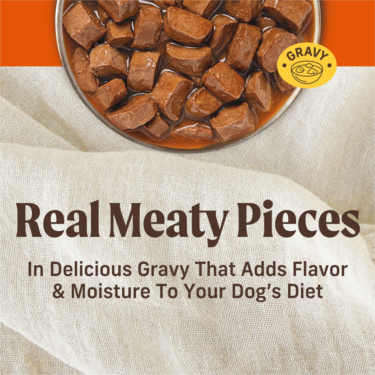 Merrick Chunky Grain-Free Premium And Wholesome Canned Dog Food, Real Meat Big Texas Steak Tips Dinner, 12.7-Oz Can Pack Of 12