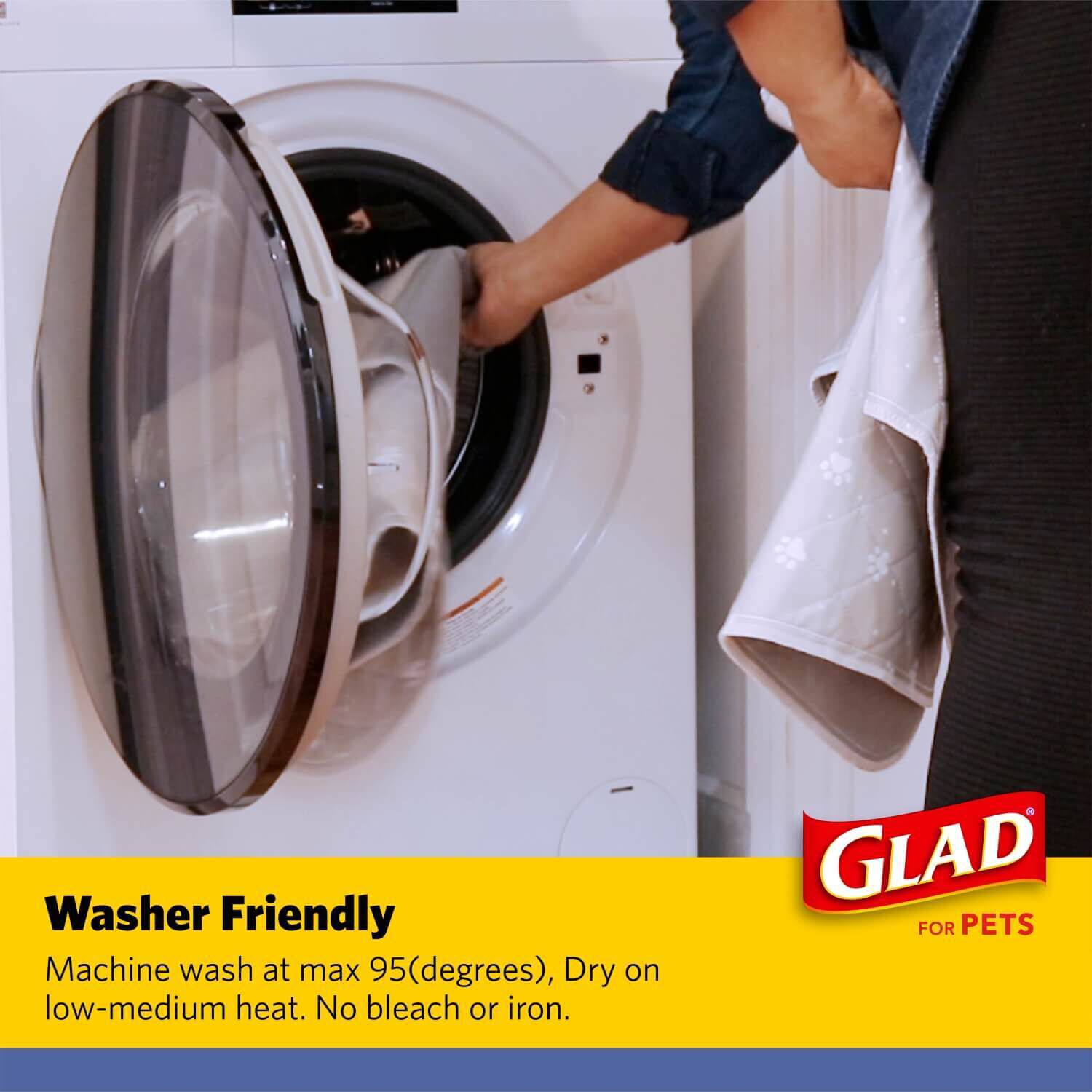 Glad For Pets Washable Training Pads For Dogs - 2 Pack