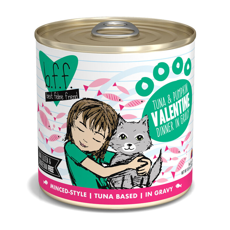 Best Feline Friend (B.F.F.) Tuna & Pumpkin Valentine With Tuna & Pumpkin In Gravy Cat Food By Weruva