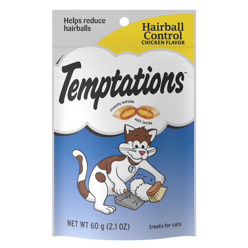 Hairball Control Tasty Chicken Flavour Cat Treat image number 1