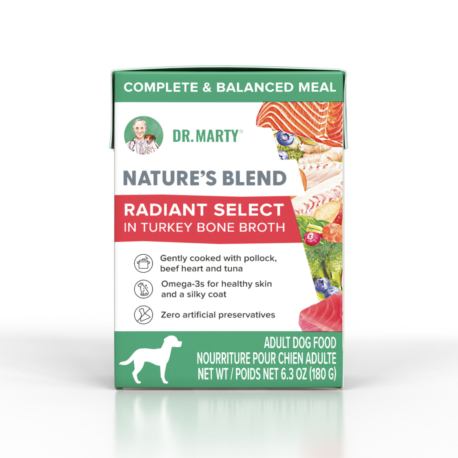 Dr. Marty Nature's Blend Radiant Select In Turkey Bone Both Wet Dog Food, 6.3Oz