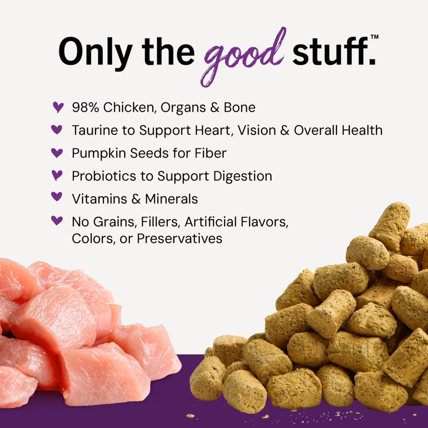 Stella & Chewy's Freeze-Dried Dinner Morsels Cat Food, Chick Chick Chicken Recipe, 3.5-Ounce Bag