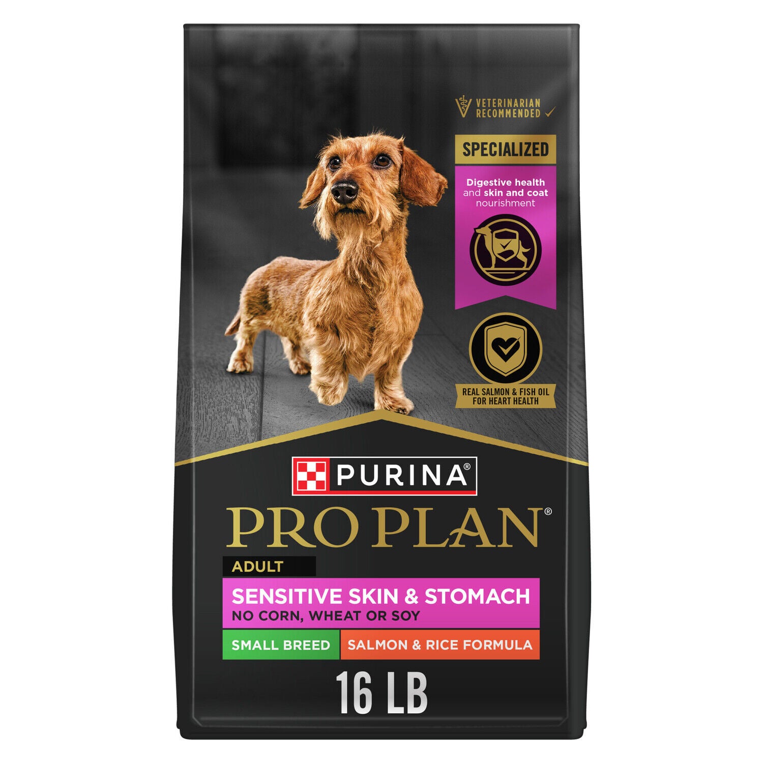 Small Rice Pack Purina Pro Plan Sensitive Skin And Stomach Small Breed Adult, Salmon ...