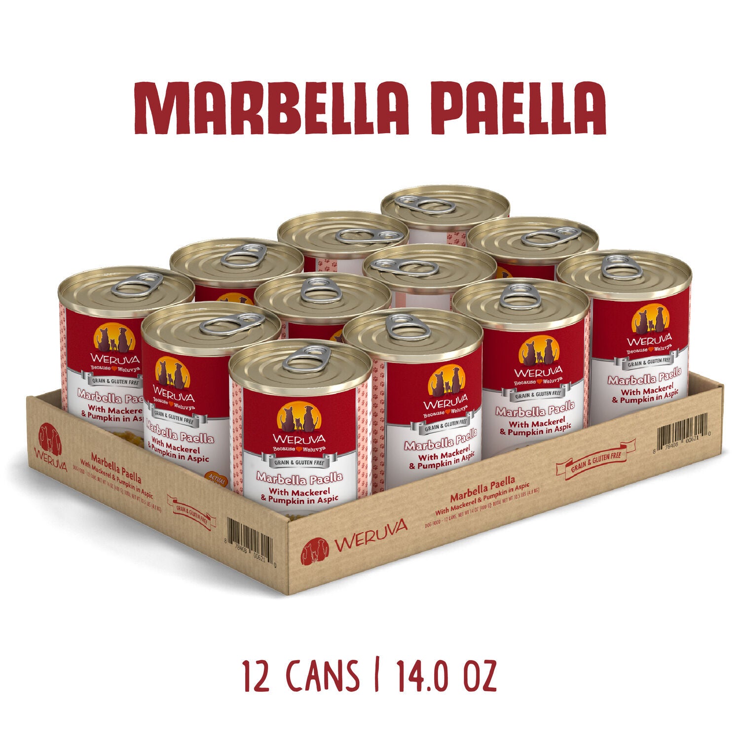 Weruva Classic Marbella Paella Wet Dog Food, 14-Oz Pack Of 12