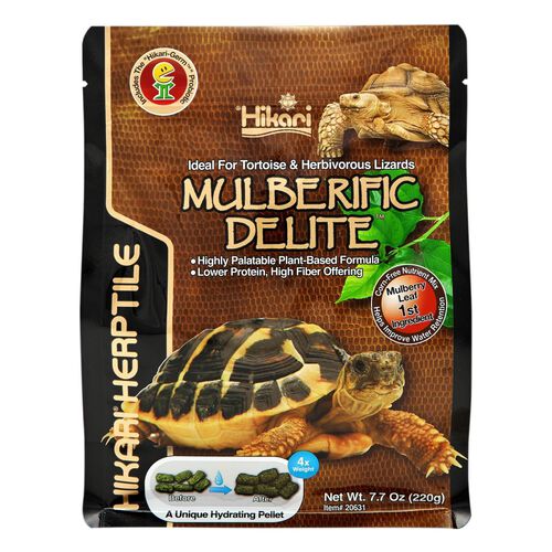 Hikari Herptile Mulberific Delite Pellet Food For Tortoises