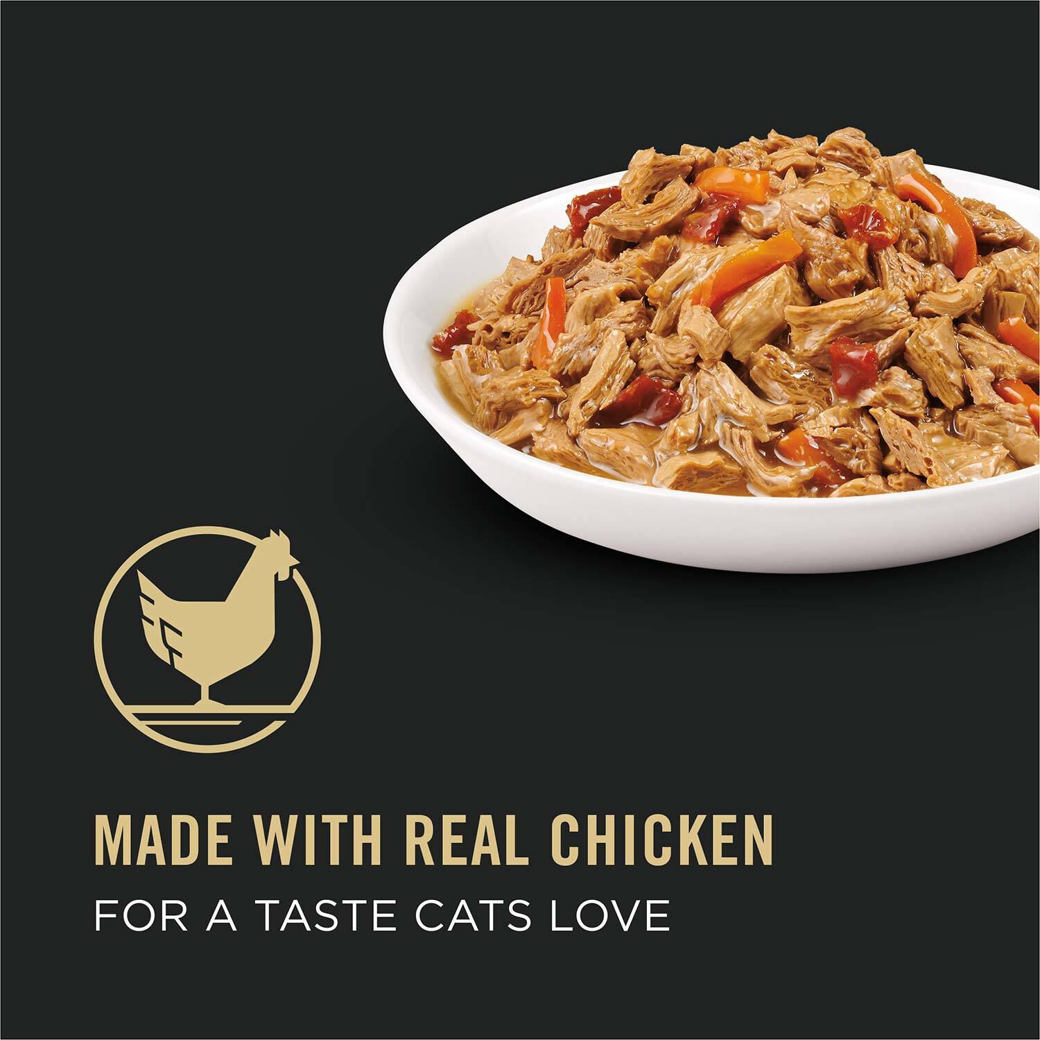 Purina Pro Plan White Meat Chicken & Vegetable Entree In Gravy Cat Food