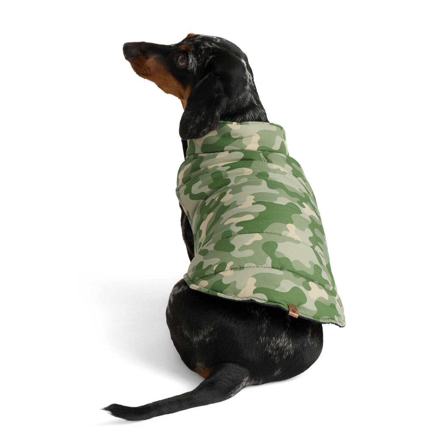 Aristopet Reversible Camo Puffer Dog Jacket, Extra Large