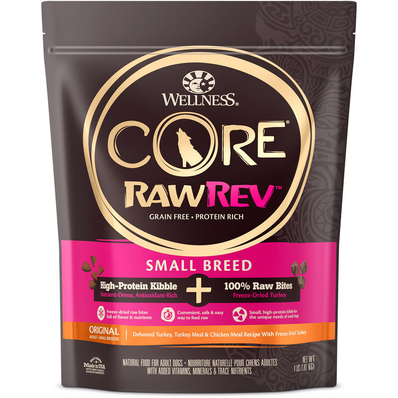 Core Rawrev Small Breed Deboned Turkey, Turkey Meal & Chicken Meal Recipe With Freeze Dried Turkey Dog Food image number 1