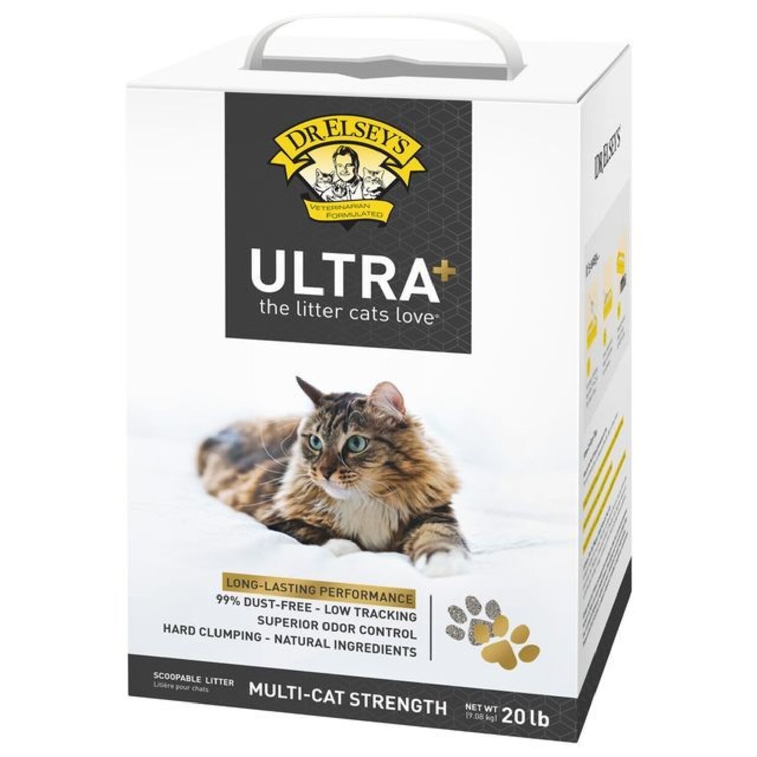 Dr. Elsey's Ultra Plus Unscented Clumping Cat Litter, 20 Lb