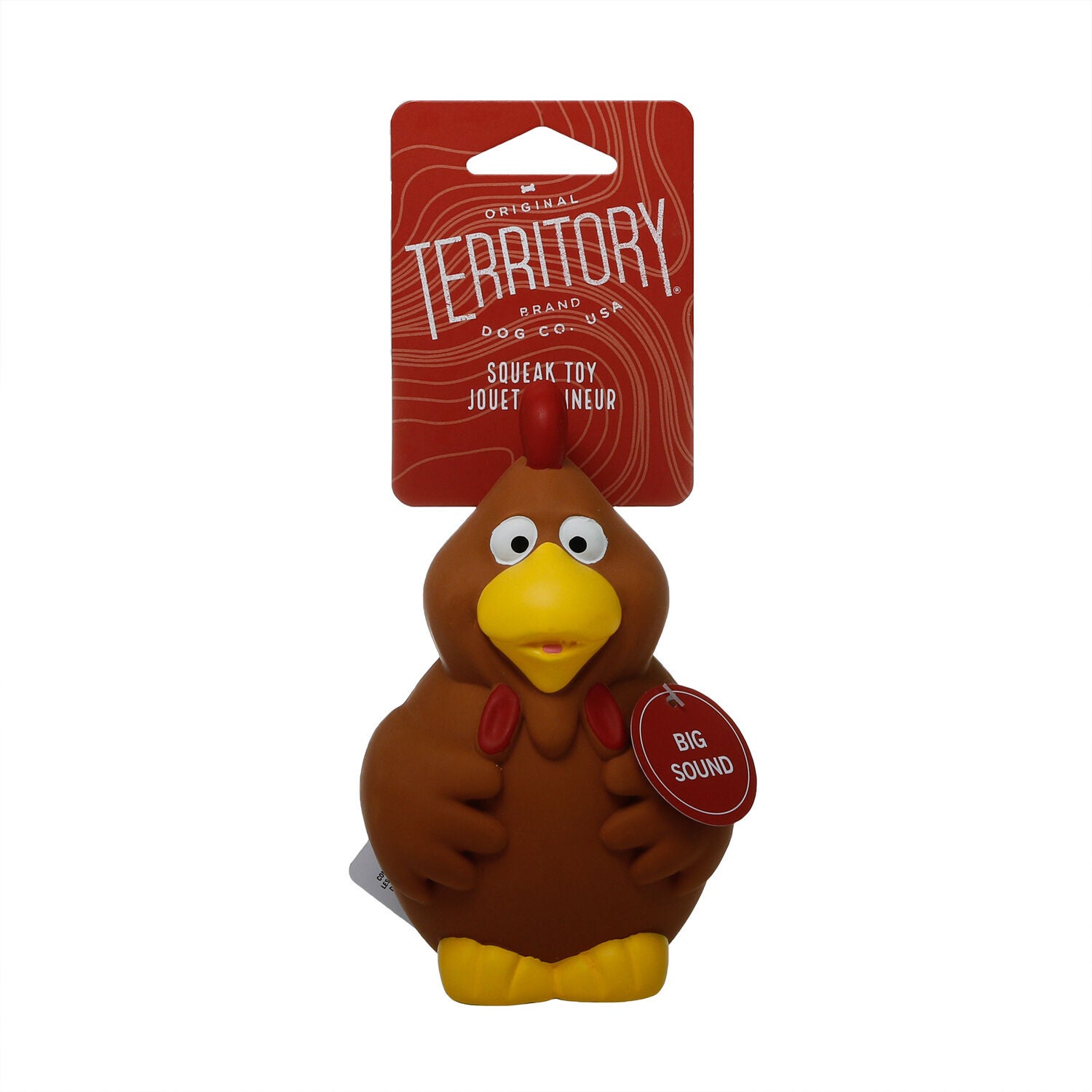 Territory Chicken Latex Squeaky Dog Toy, 6"
