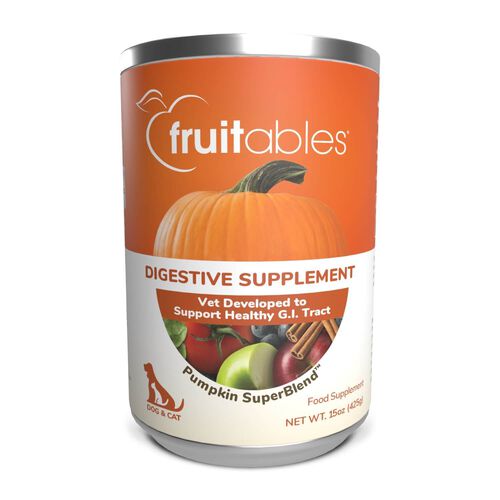 Fruitables Super Blend Digestive Supplement With Pumpkin Food Topper For Dogs & Cats