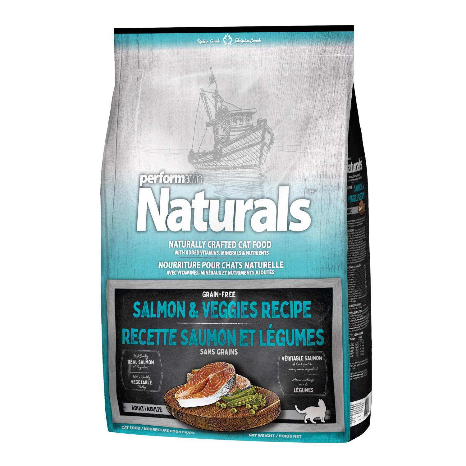 Performatrin Naturals Adult Formula Salmon & Veggies Recipe Dry Cat Food