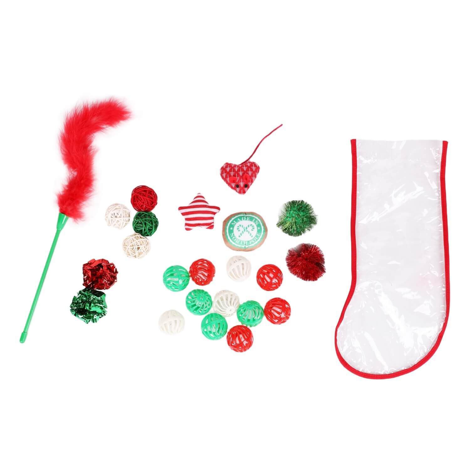 Bff Holiday Stocking Cat Toy Assortment 24PK Pet Supermarket