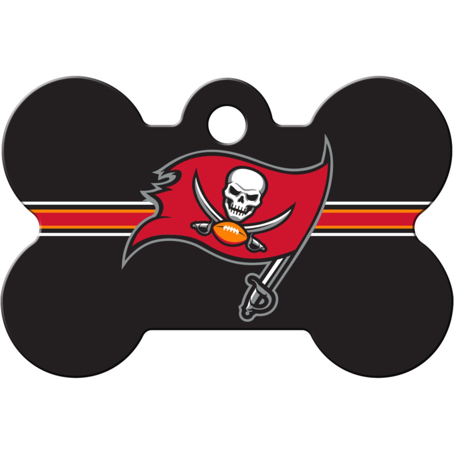 Id-Spot Quick Tag Engravable  Dog Tag, Tampa Bay Bucaneers Bone