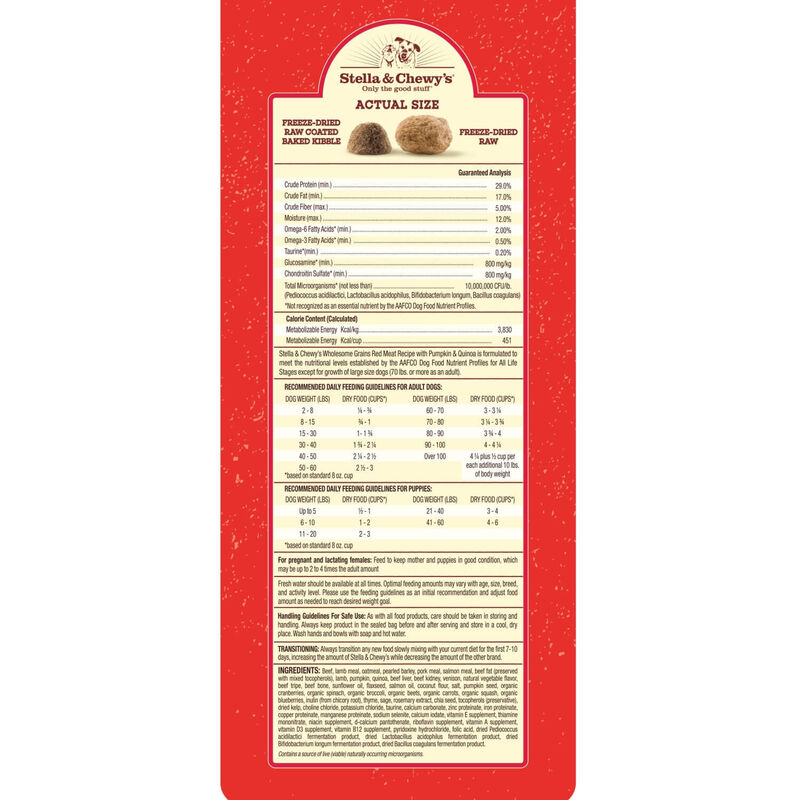Raw Blend Wholesome Grains Kibble Red Meat Dog Food image number 2