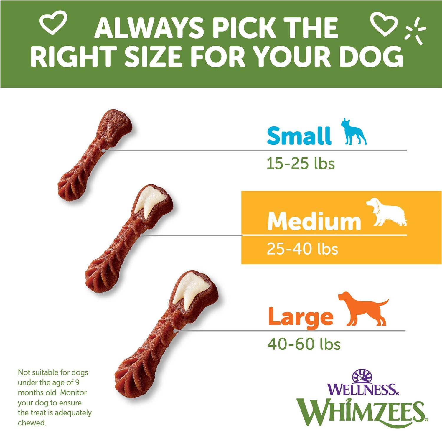 Whimzees By Wellness Natural Dental Chews Dog Treats, Medium, 44 Count