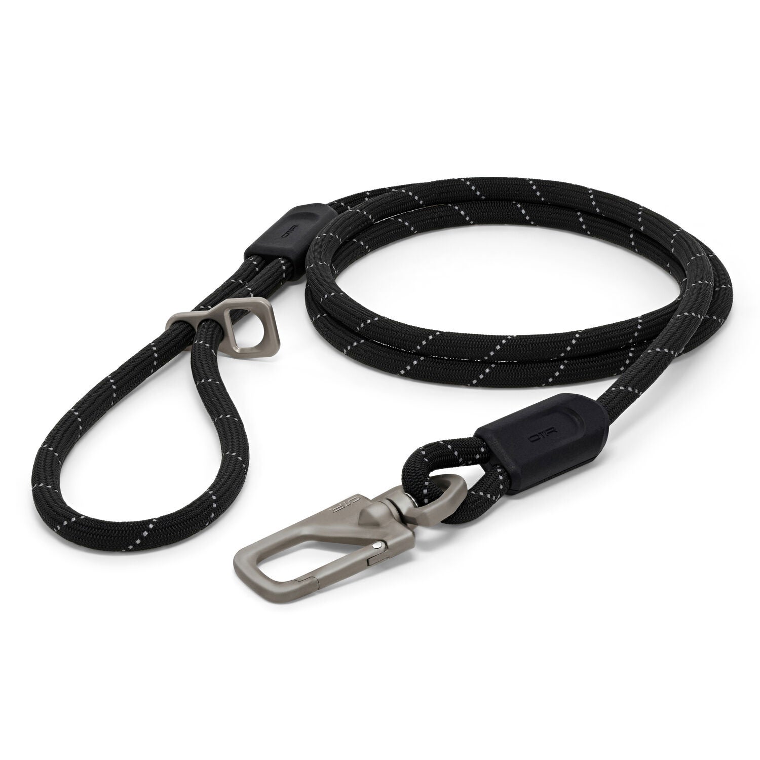 Otr Durable Climbing Rope Material Durable & Reflective Dog Leash, Black, 6'
