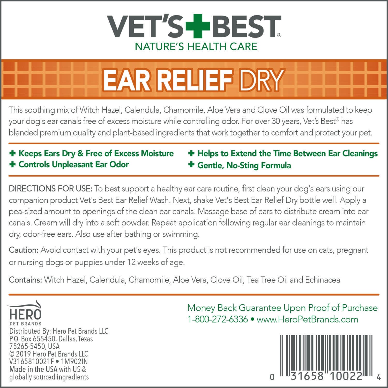 Vet's best ear relief dry sale