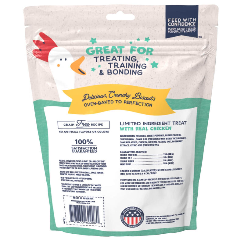 Natural Balance Rewards Limited Ingredient Bite Size Crunchy Dog Treats, Chicken