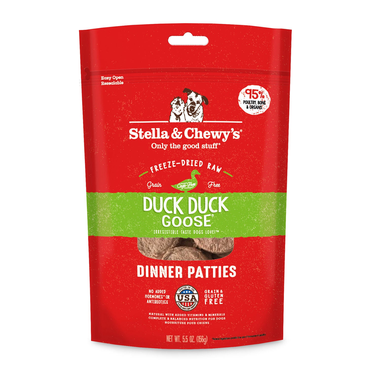 FreezeDried Duck Duck Goose Patties Dog Food 25oz Pet Supermarket