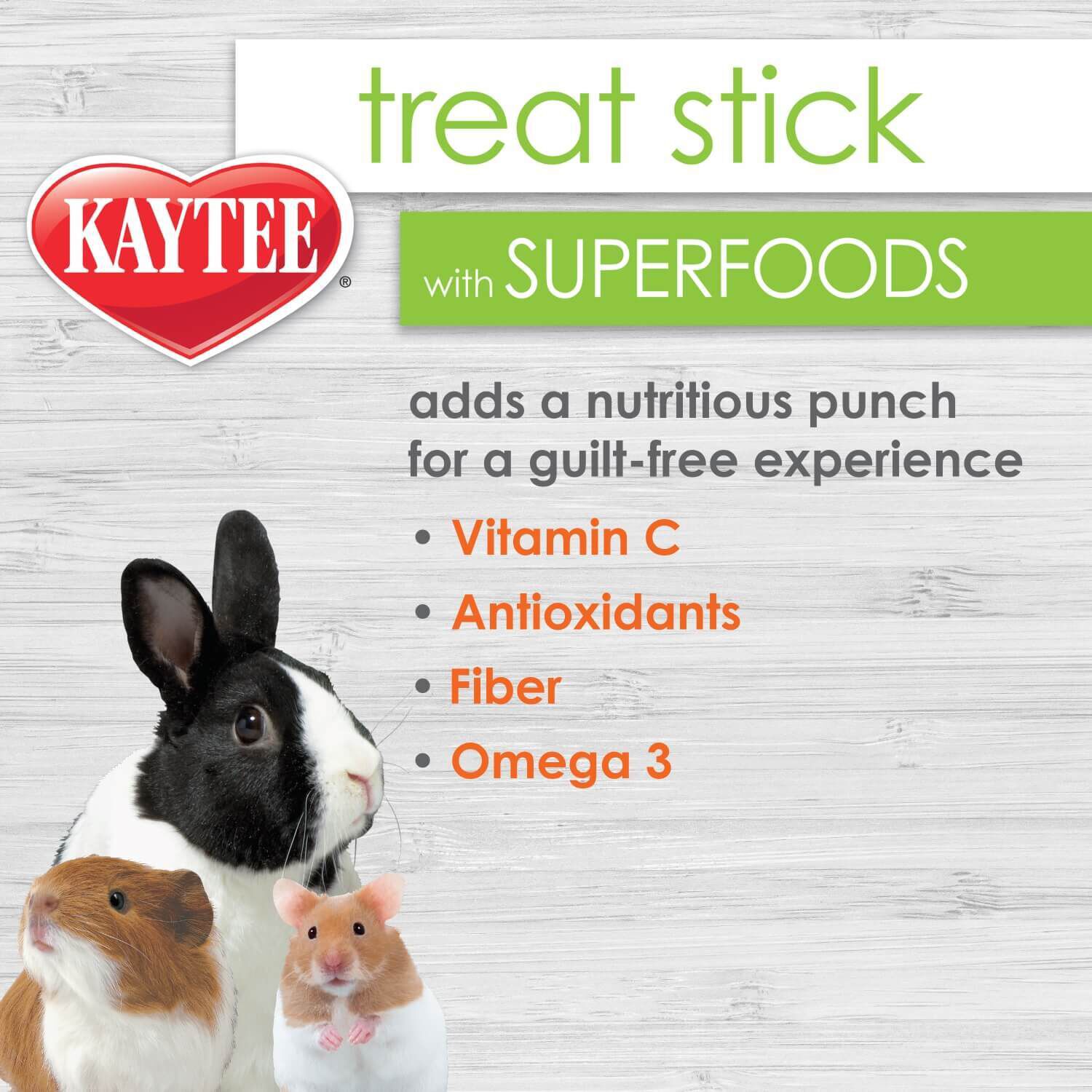Kaytee Treats Stick With Superfoods, Spinach & Kale
