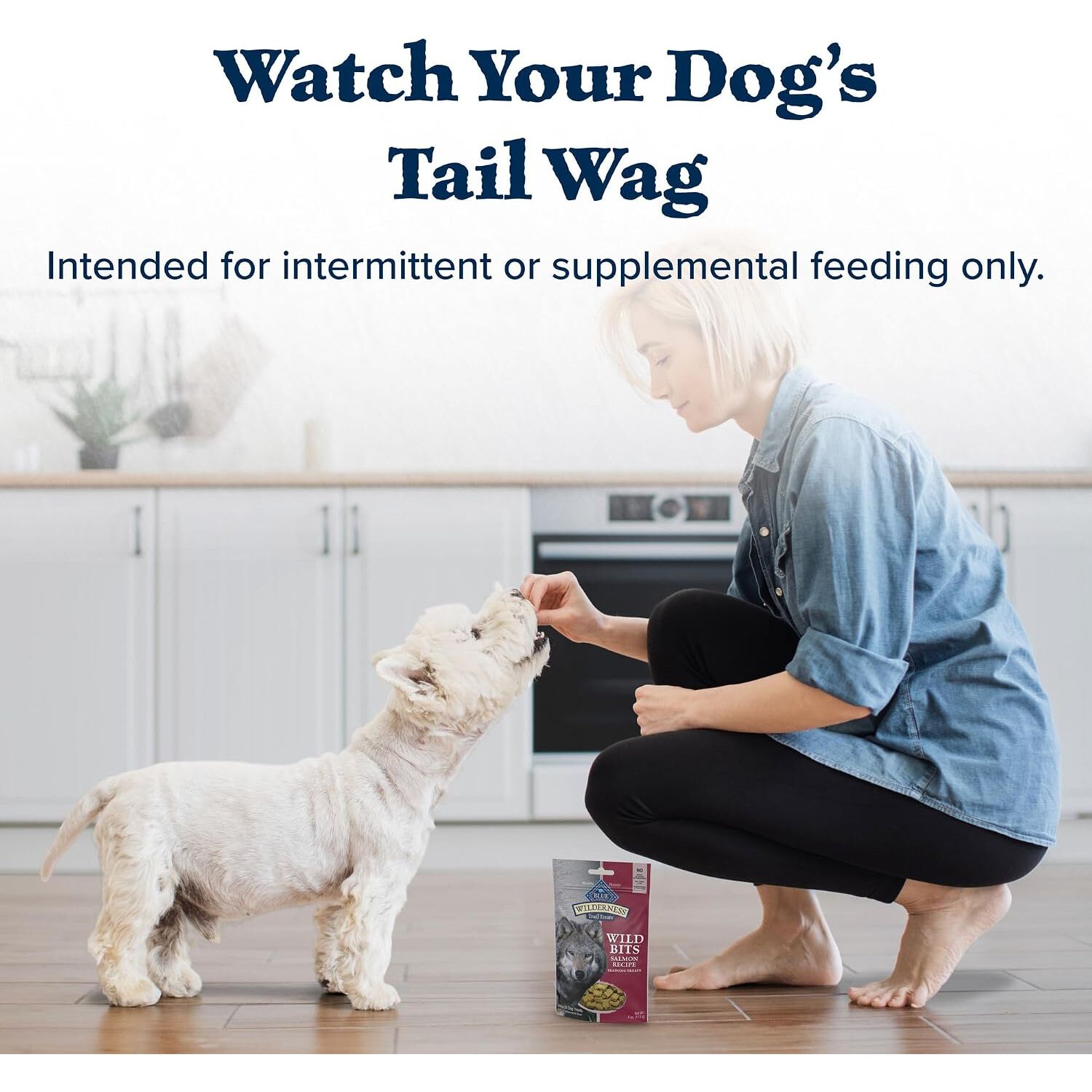 Blue Buffalo Wilderness Trail Treats Grain-Free Dog Treats, Wild Salmon Recipe, 4-Oz Bag