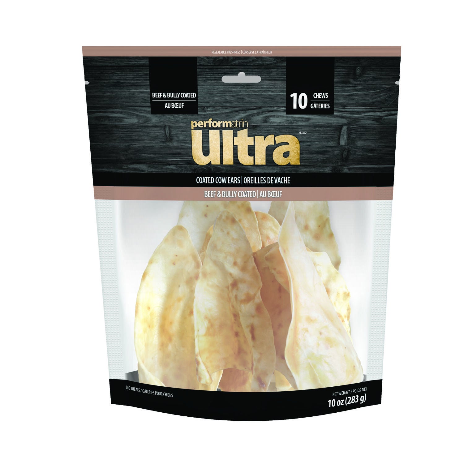 Performatrin Ultra Beef Coated Cow Ears Natural Dog Treats