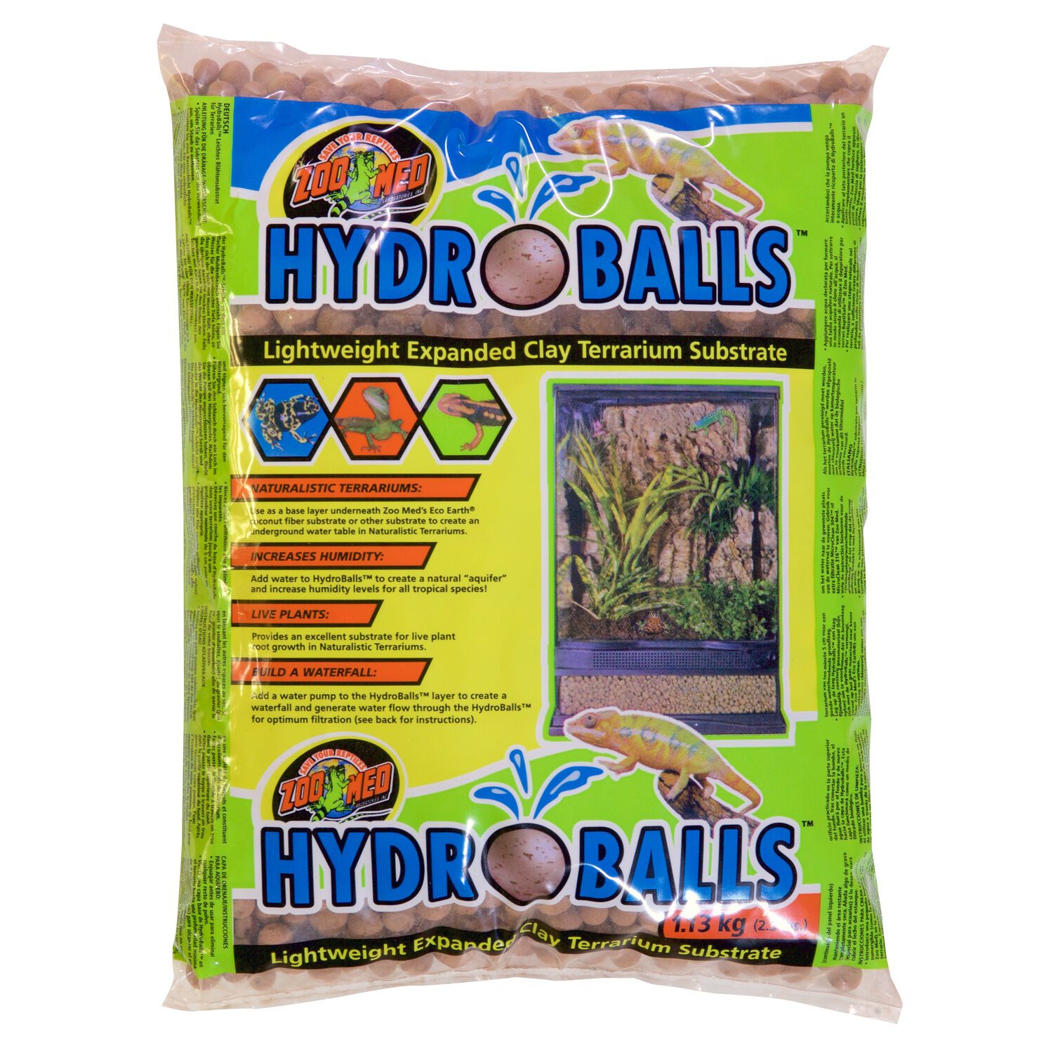 Zoo Med Hydroballs Lightweight Expanded Clay Terrarium Substrate - 2.5 Lb