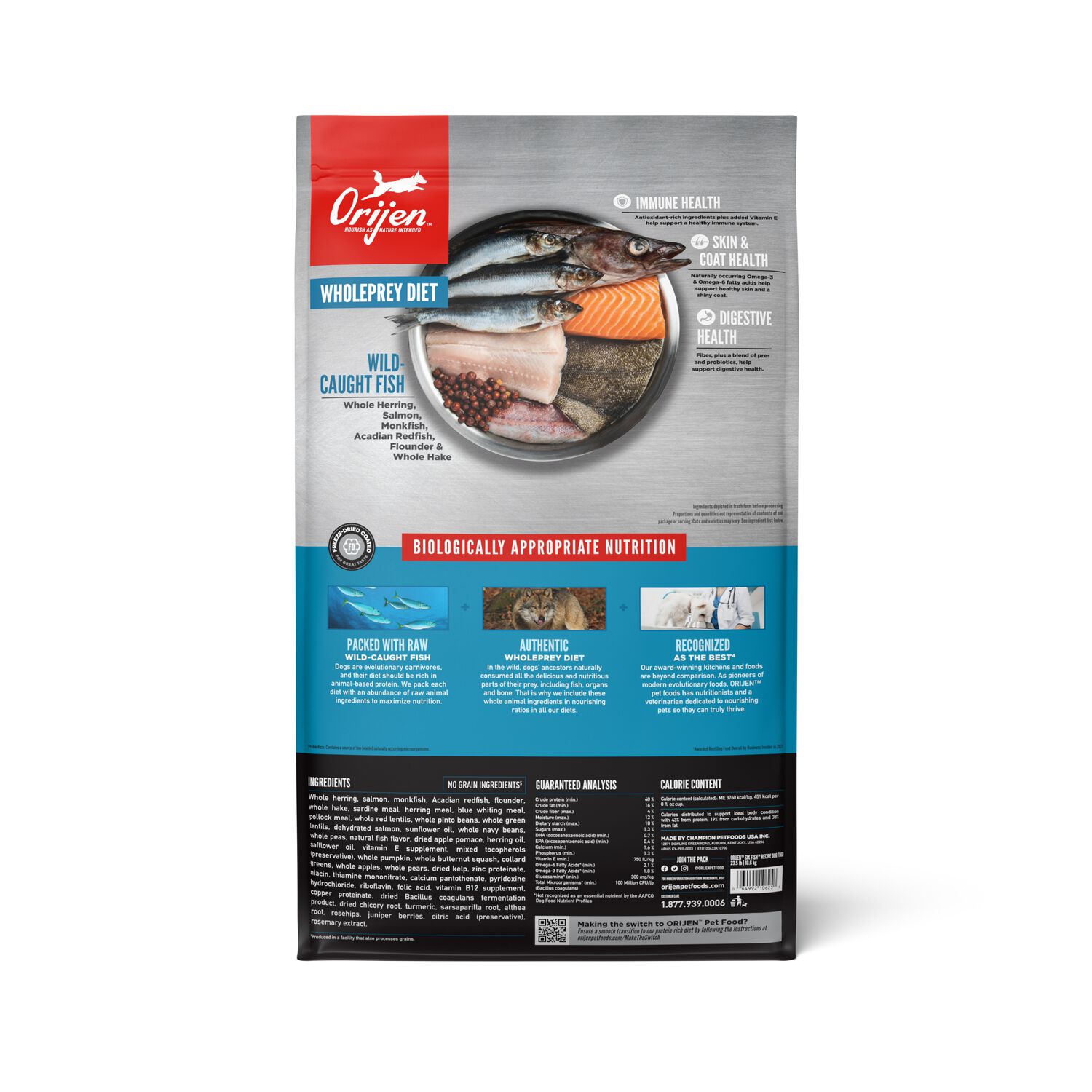 Orijen Six Fish Recipe Grain-Free & Poultry-Free Dry Dog Food, 23.5-Lb Bag