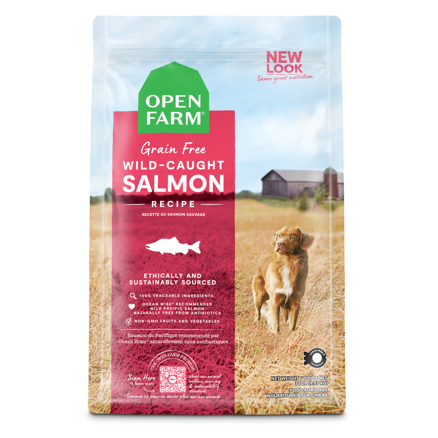 Open Farm Wild Caught Salmon Grain Free Dry Dog Food, 4Lb
