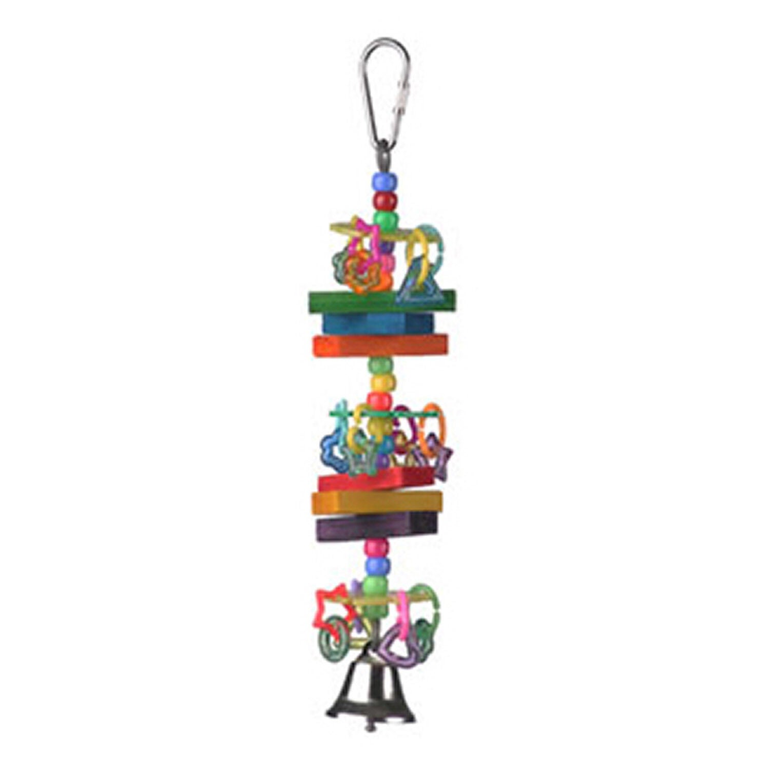 A&E Cage Happy Beaks Beads And Blocks Bird Toy