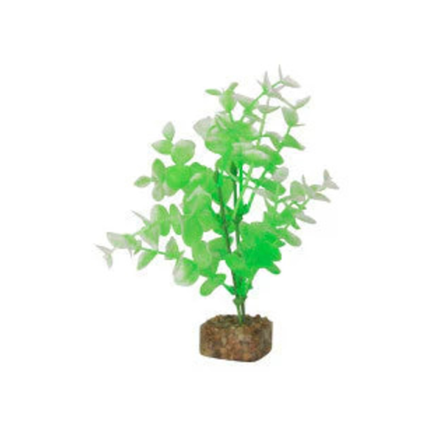 Glofish Artificial Plant For Aquariums, Green & White,  Medium
