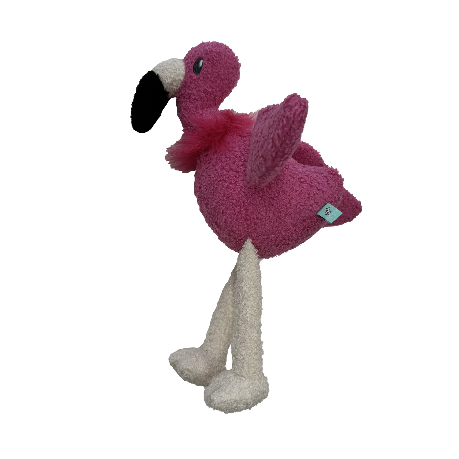 #Bff Tufflove Durable Plush Flamingo Dog Toy, Pink, Small