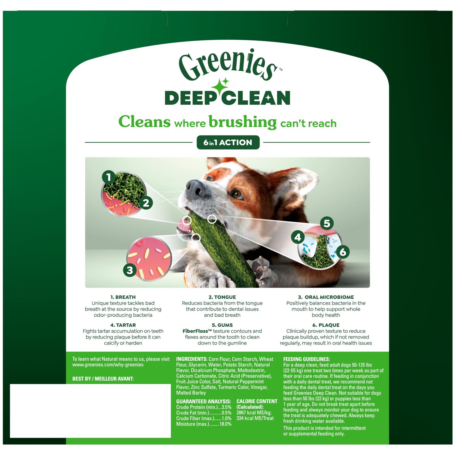 Greenies Deep Clean Original Flavor Large Size Dental Dog Treats, 8.47 Oz, 2 Count