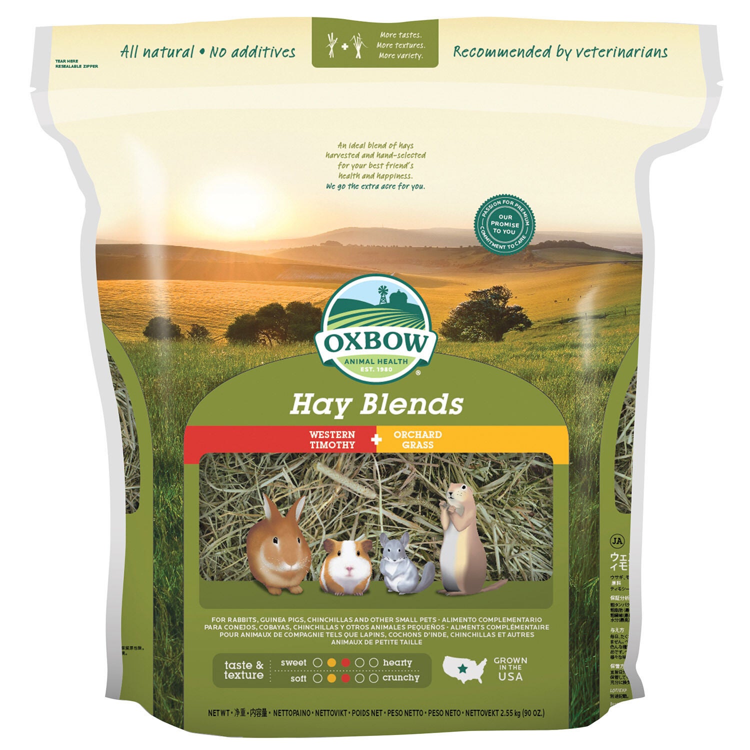 Oxbow Hay Blends - Western Timothy & Orchard Grass For Small Animals