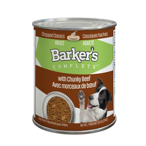 Barker'S Complete Chopped Classics Chunky Beef  Adult Wet Dog Food