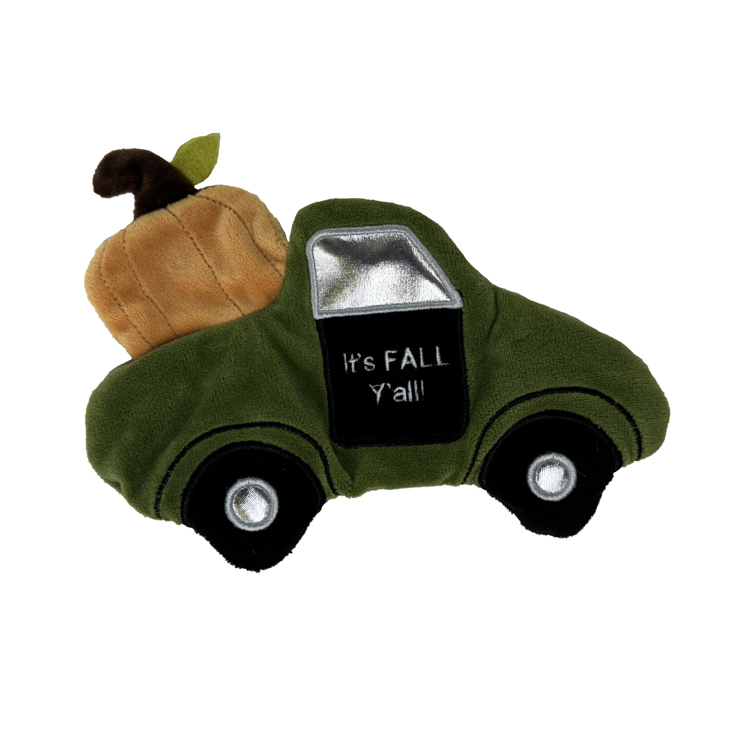 #Bff Fall It's Fall Y'all Crinkle Flattie Small Dog Toy, 7.5"