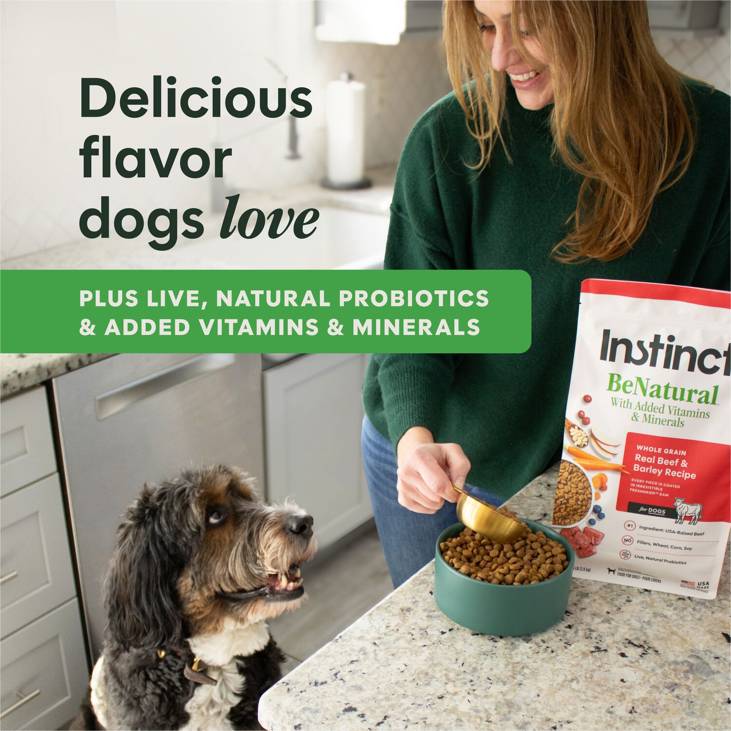 Instinct Be Natural Beef & Barley Recipe Dry Dog Food, 25-Lb Bag