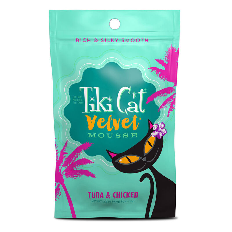 Tiki Cat Velvet Mousse Tuna & Chicken Recipe Wet Cat Food