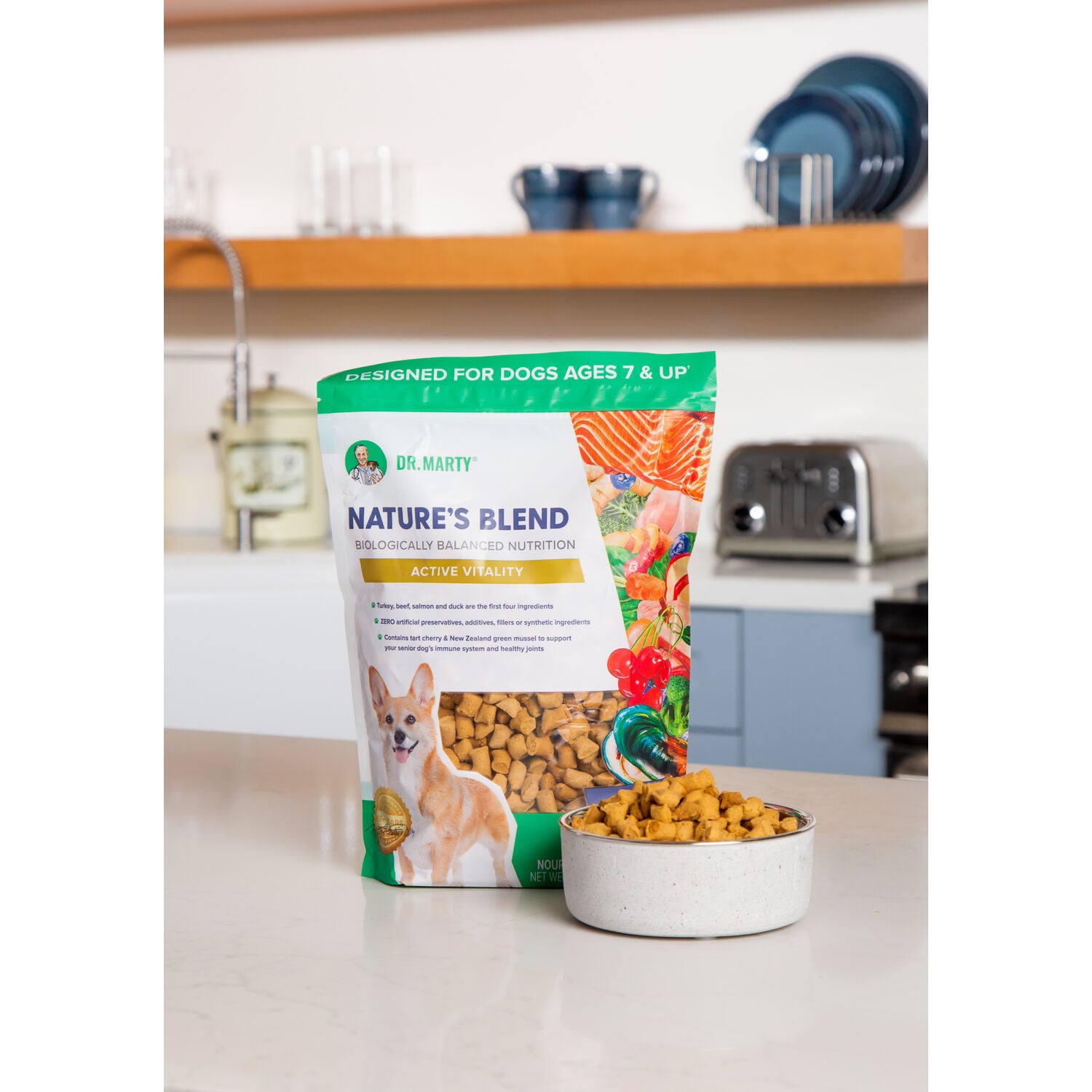Dr. Marty Nature's Blend Active Vitality Freeze-Dried Raw Senior Dog Food, 48Oz