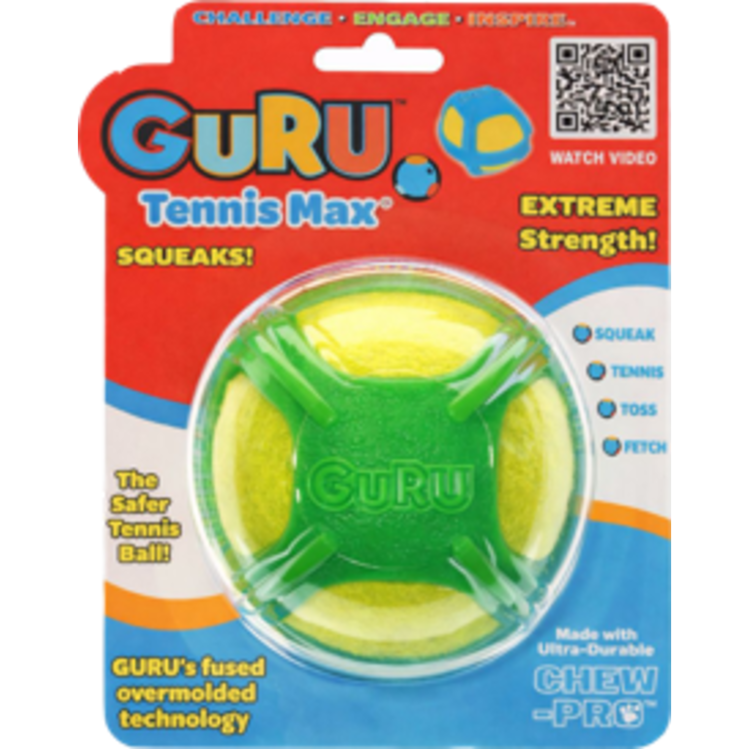 Guru Tennis Max Ball Dog Toy, Large