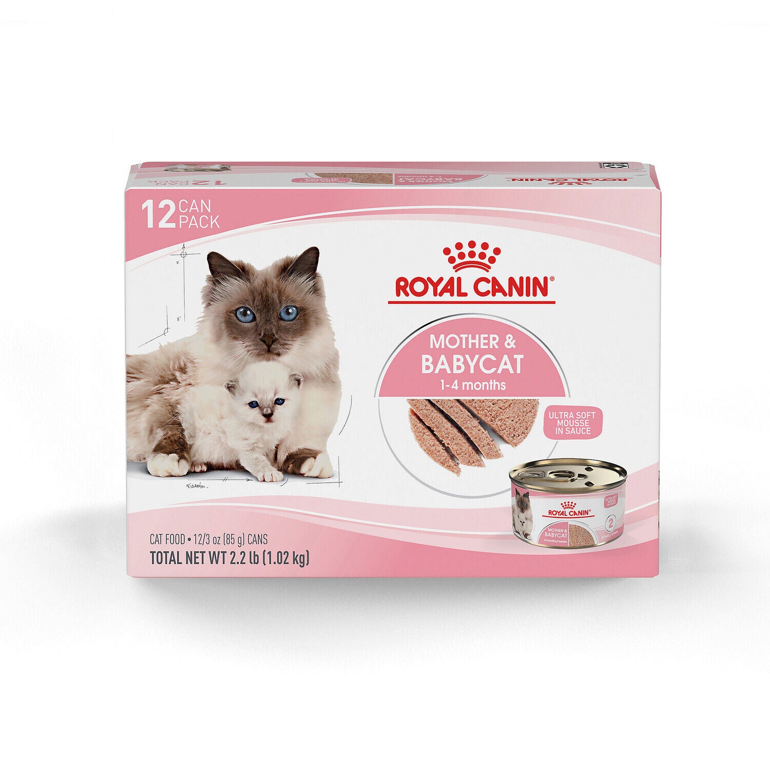 Royal Canin&reg; Feline Health Nutrition&trade; Mother & Babycat Ultra Soft Mousse In Sauce Wet Cat Food, 3-Oz Pack Of 12