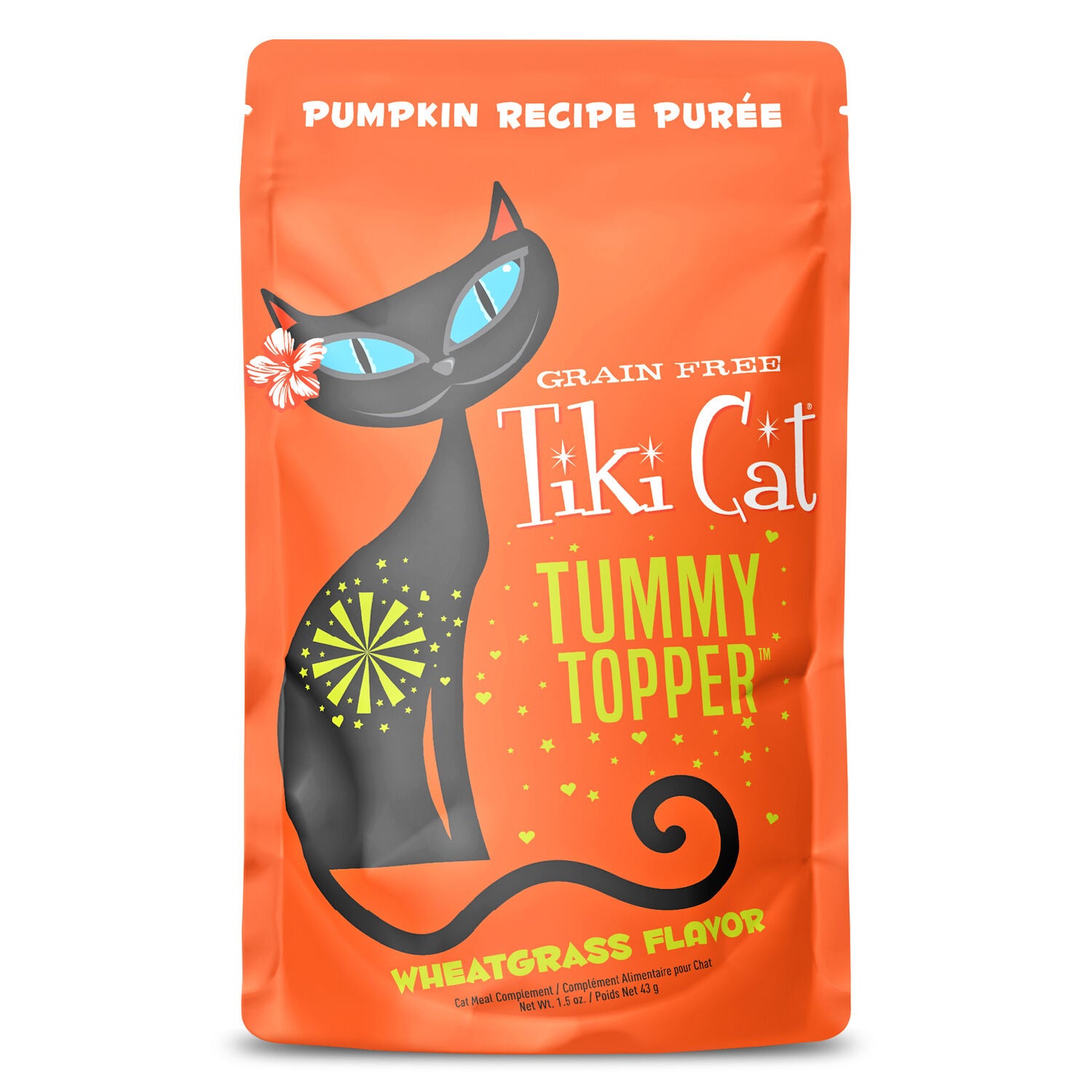 Tiki Cat Tummy Topper Wet Cat Food Topper, Pumpkin & Wheatgrass