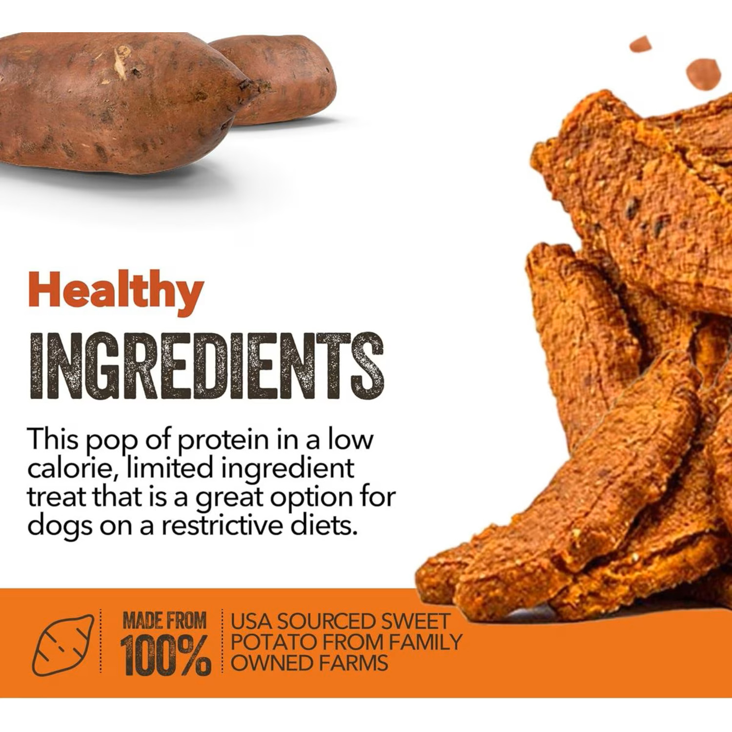 Gaines Family Farmstead Chicken And Sweet Potato Fillets Natural Dog Treats, 8-Oz Bag