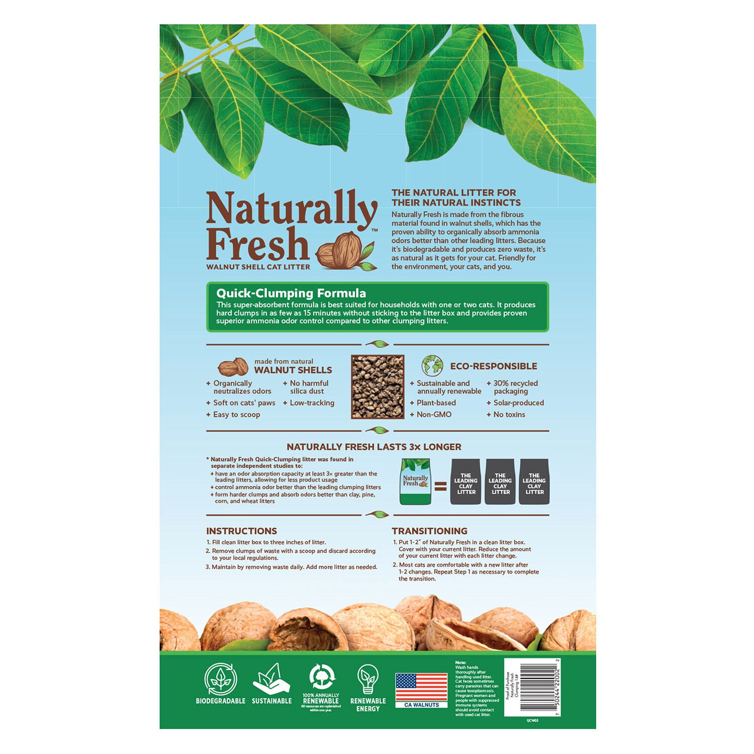 Naturally Fresh Quick Clumping Natural Cat Litter